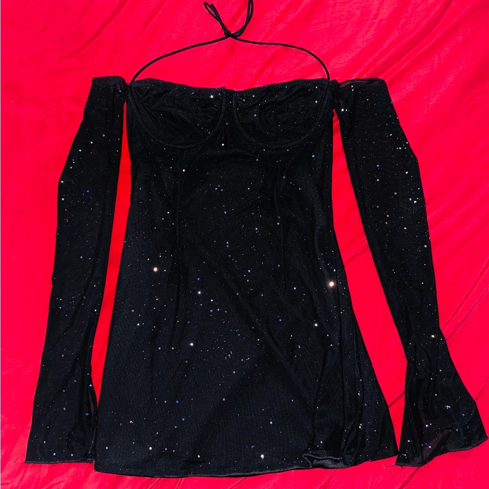 Parthea Sparkle Mini Dress - Picture 5 of 9